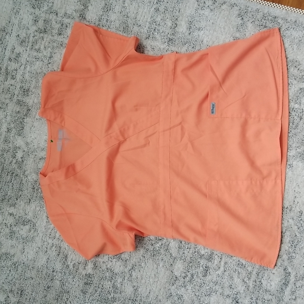✔️Grey’s Anatomy Women’s Orange Scrub Top XL